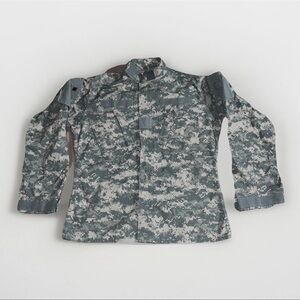 Army Medium Long Multicolor Cotton Blend Shirt Jacket Combat Coat APC BDU